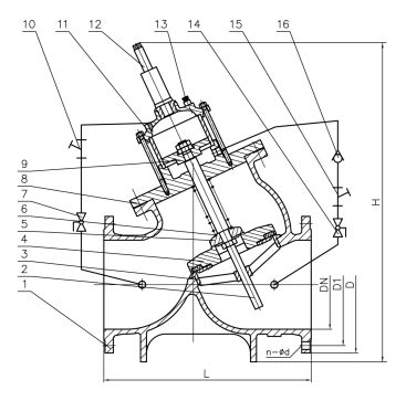 BY101X大口径多功能活塞式水泵控制阀使用说明书(图1)